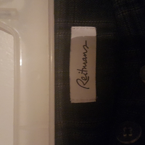 Black Plaid Reitman Dress Pants, Size 9 - Picture 4 of 4